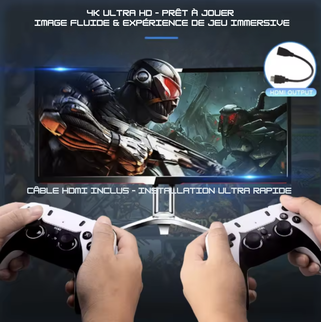 Console Rétro Édition Ultimate – Jusqu’à 40 000 Jeux Inclus + Double Manette